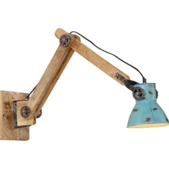 Luminaires-vidaXL Lampe murale 25 W délavé 96x15x20 cm E27 Bleu