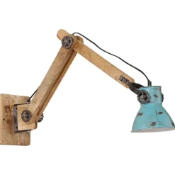 Luminaires-vidaXL Lampe murale 25 W délavé 96x15x20 cm E27 Bleu