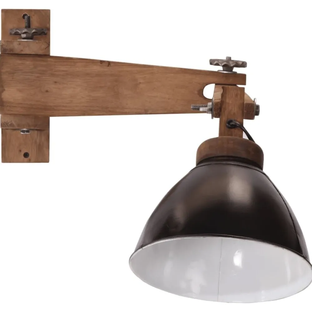 Luminaires-vidaXL Lampe murale 25 W E27 Noir