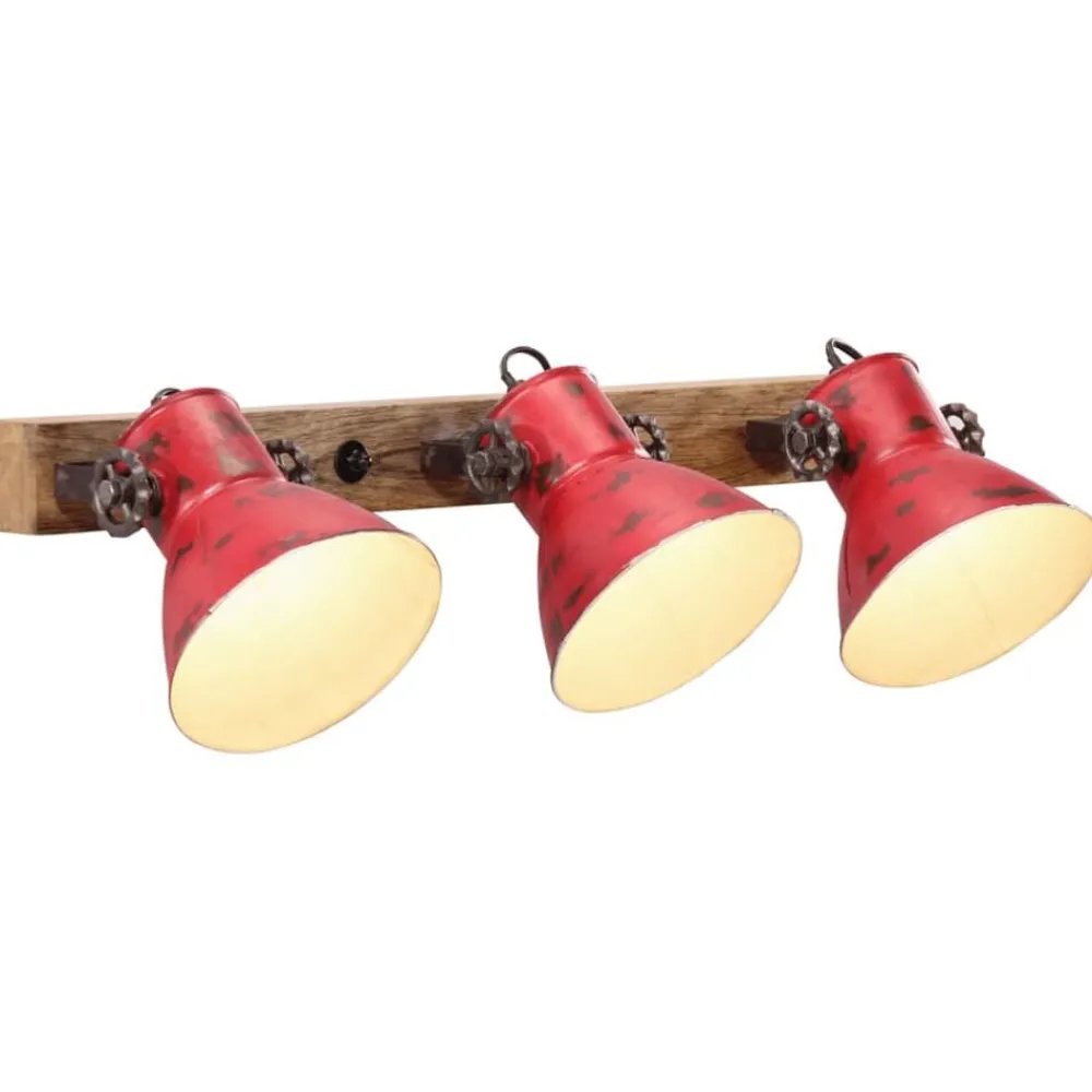 Luminaires-vidaXL Lampe murale 25 W délavé 65x25 cm E27 Rouge