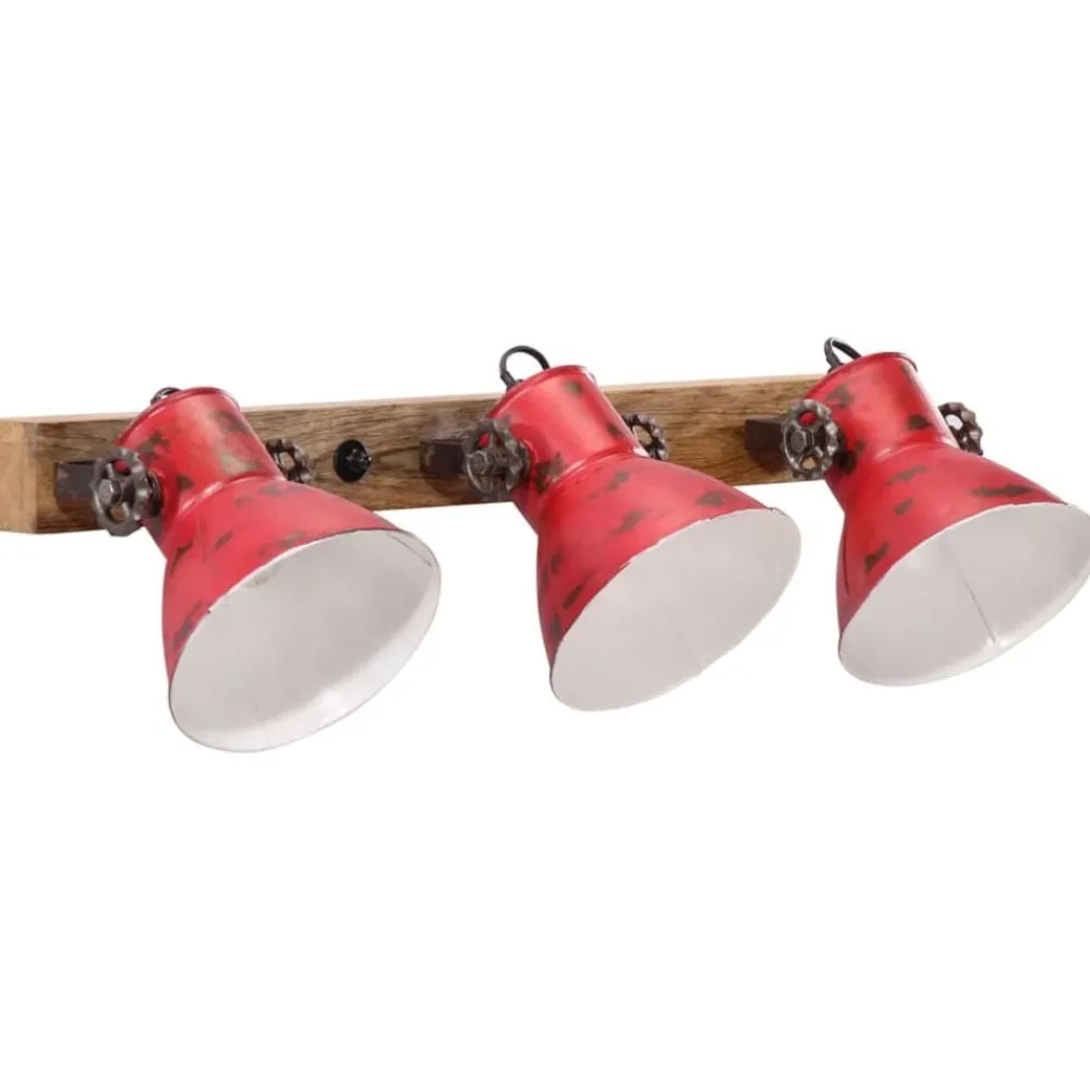 Luminaires-vidaXL Lampe murale 25 W délavé 65x25 cm E27 Rouge