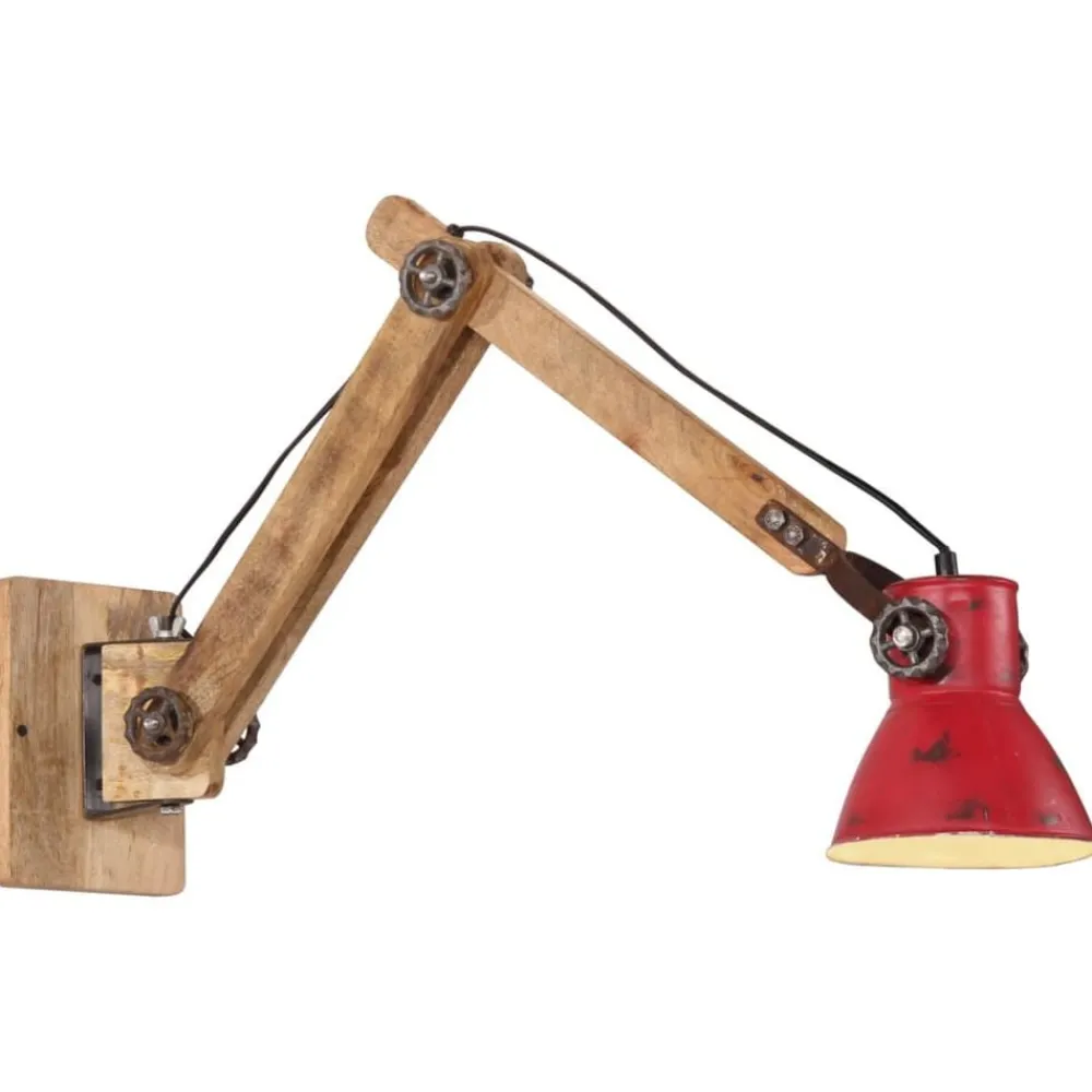 Luminaires-vidaXL Lampe murale 25 W délavé 96x15x20 cm E27 Rouge