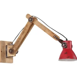 Luminaires-vidaXL Lampe murale 25 W délavé 96x15x20 cm E27 Rouge