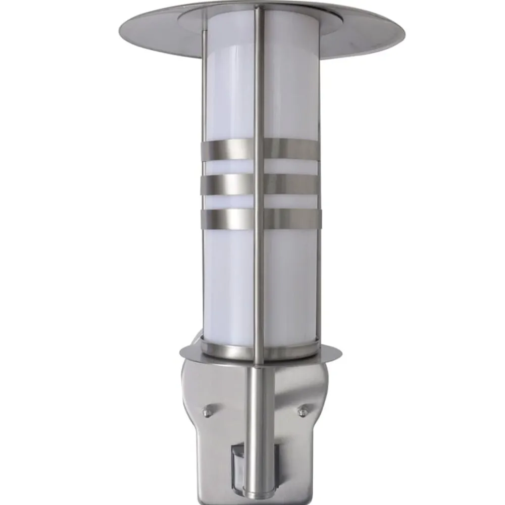 vidaXL Lampe murale avec capteur Acier inoxydable Forme de pagode