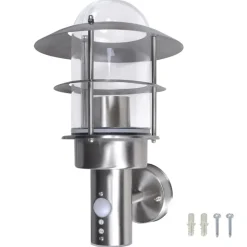 Luminaires-vidaXL Lampe murale de patio Acier inoxydable