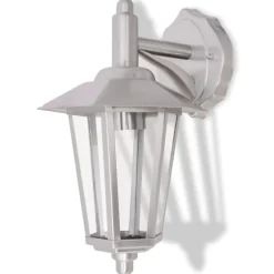 vidaXL Lampe murale extérieure Acier inoxydable
