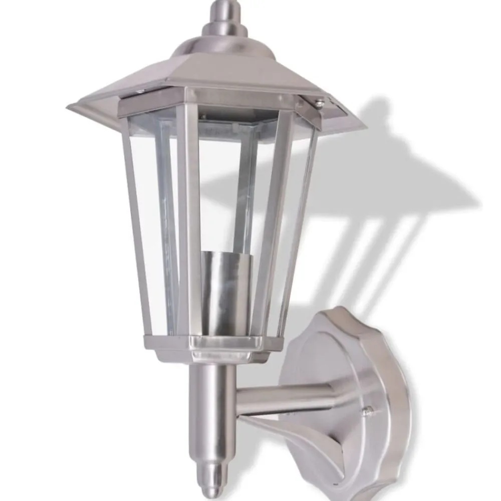 Luminaires-vidaXL Lampe murale extérieure Acier inoxydable