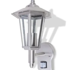 Luminaires-vidaXL Lampe murale extérieure avec capteur Acier inoxydable