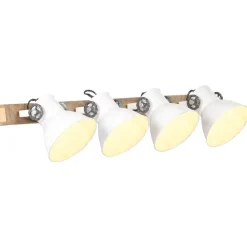 Luminaires-vidaXL Lampe murale industrielle 90x25 cm E27 Blanc
