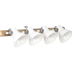 Luminaires-vidaXL Lampe murale industrielle 90x25 cm E27 Blanc