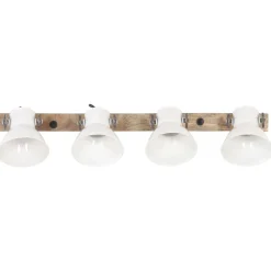 Luminaires-vidaXL Lampe murale industrielle 90x25 cm E27 Blanc