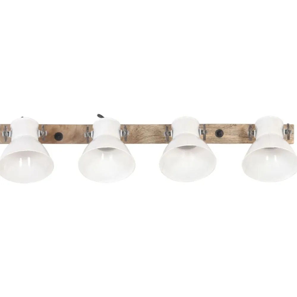 Luminaires-vidaXL Lampe murale industrielle 90x25 cm E27 Blanc