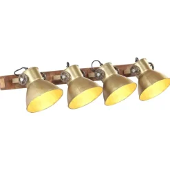 Luminaires-vidaXL Lampe murale industrielle 90x25 cm E27 Laiton