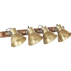 Luminaires-vidaXL Lampe murale industrielle 90x25 cm E27 Laiton