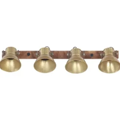 Luminaires-vidaXL Lampe murale industrielle 90x25 cm E27 Laiton