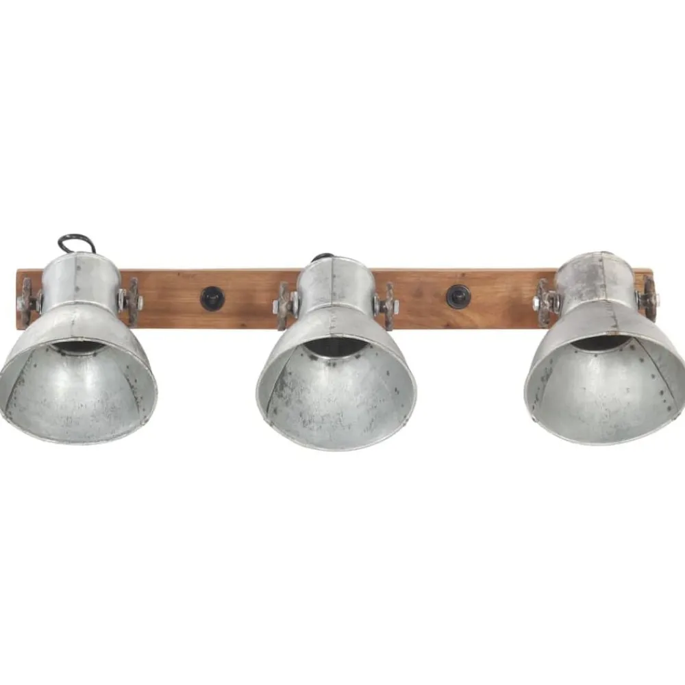 Luminaires-vidaXL Lampe murale industrielle é 65x25 cm E27 Argent