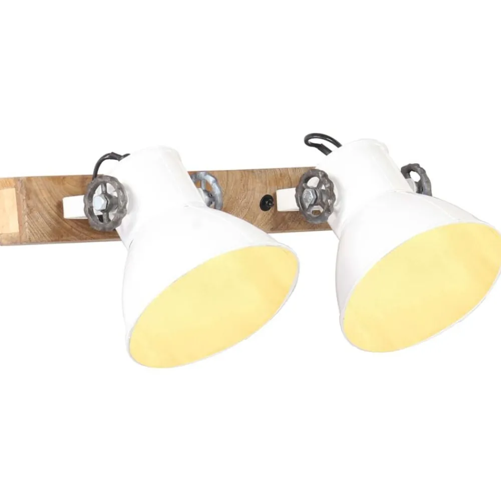 Luminaires-vidaXL Lampe murale industrielle 45x25 cm E27 Blanc