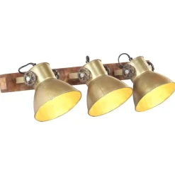 Luminaires-vidaXL Lampe murale industrielle 65x25 cm E27 Laiton