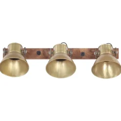 Luminaires-vidaXL Lampe murale industrielle 65x25 cm E27 Laiton