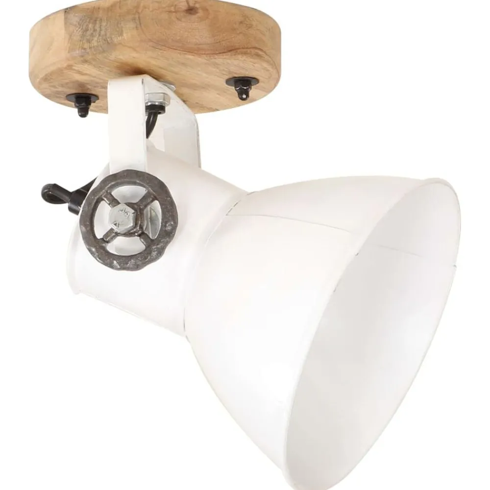 Luminaires-vidaXL Lampe murale industrielle/de plafond 2 pcs 20x25 cm E27 Blanc