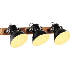 Luminaires-vidaXL Lampe murale industrielle 65x25 cm E27 Noir