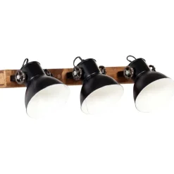 Luminaires-vidaXL Lampe murale industrielle 65x25 cm E27 Noir