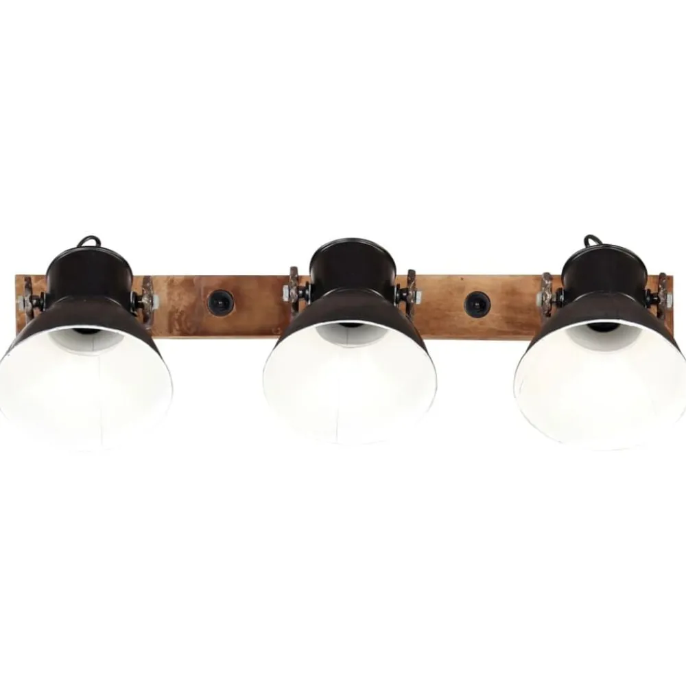 Luminaires-vidaXL Lampe murale industrielle 65x25 cm E27 Noir