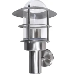 Luminaires-vidaXL Lampe murale LED de patio Acier inoxydable