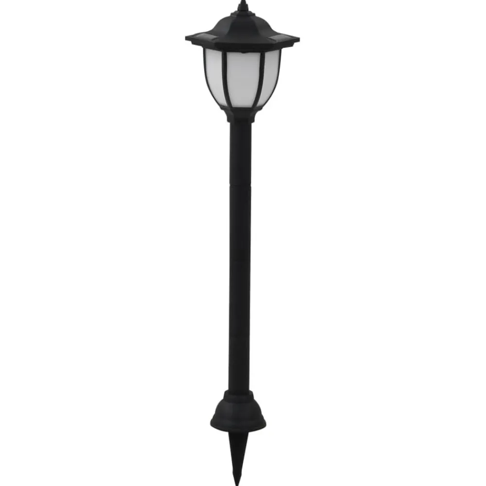 Luminaires-vidaXL Lampe solaire à LED d'extérieur 3 pcs Noir