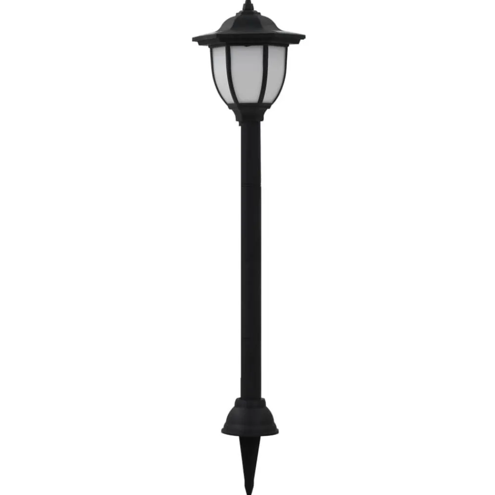 Luminaires-vidaXL Lampe solaire à LED d'extérieur 3 pcs Noir