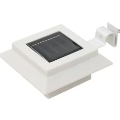 Luminaires-vidaXL Lampe solaire à LED carrée d'extérieur 6 pcs 12 cm Blanc