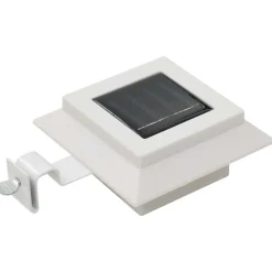 Luminaires-vidaXL Lampe solaire à LED carrée d'extérieur 6 pcs 12 cm Blanc