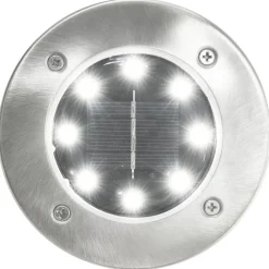 Luminaires-vidaXL Lampe solaire au sol 8 pcs Lumières LED hes Blanc