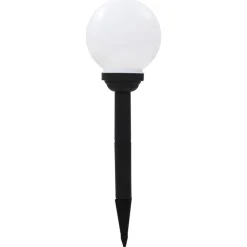 vidaXL Lampe solaire sphérique LED de jardin 4 pcs 15 cm RVB