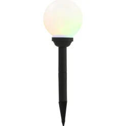 vidaXL Lampe solaire sphérique LED de jardin 4 pcs 15 cm RVB