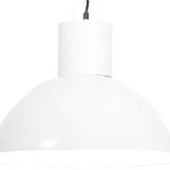Luminaires-vidaXL Lampe suspendue 25 W Rond 48 cm E27 Blanc
