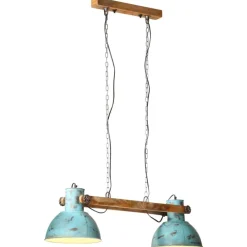 Luminaires-vidaXL Lampe suspendue 25 W délavé 85x28x109 cm E27 Bleu