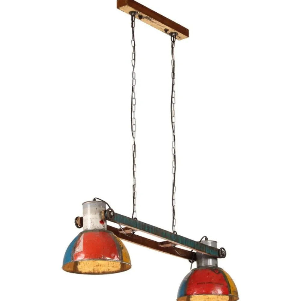 Luminaires-vidaXL Lampe suspendue industrielle 25 W 111 cm E27 Multicolore