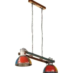 Luminaires-vidaXL Lampe suspendue industrielle 25 W 111 cm E27 Multicolore