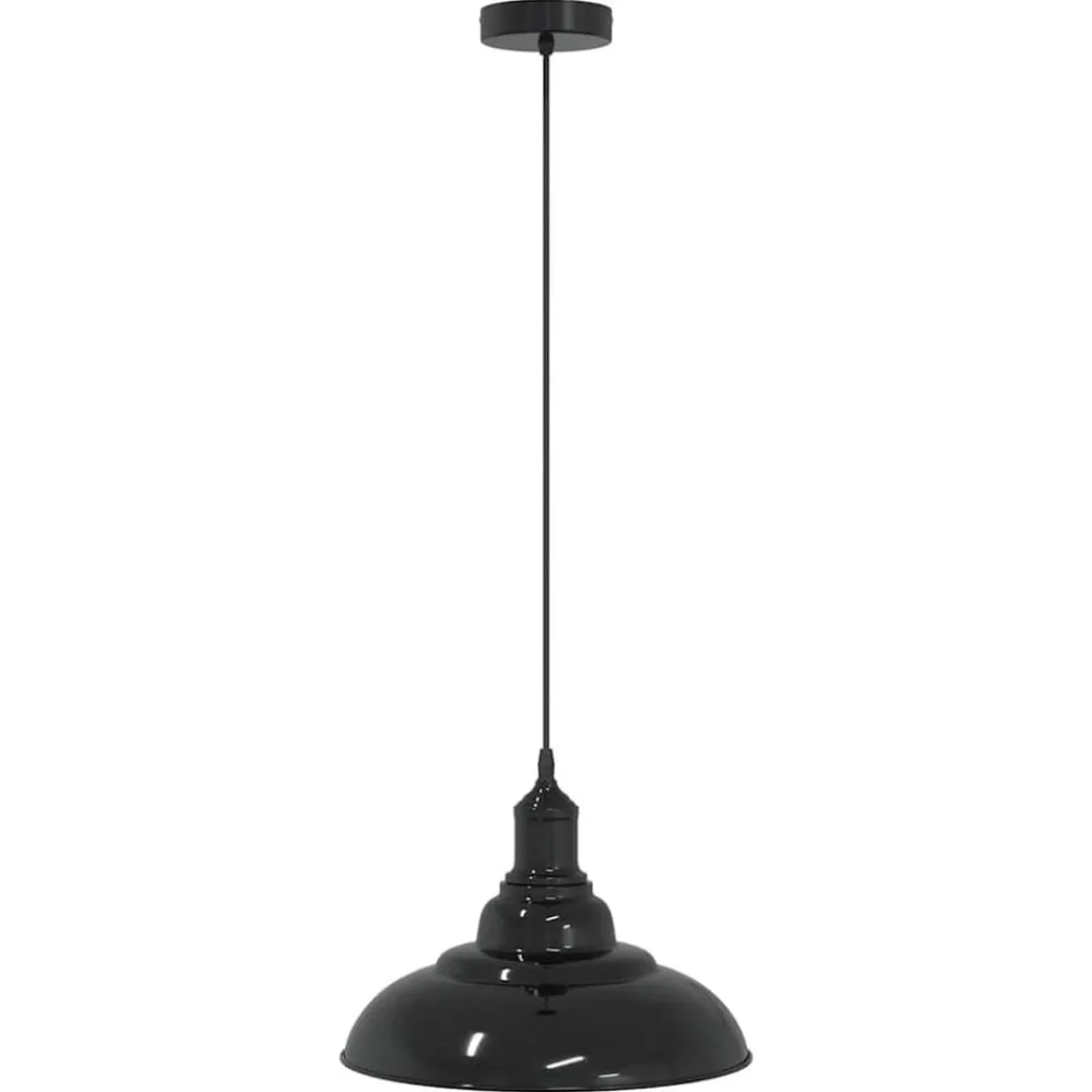 vidaXL Lampe suspendue réglable hauteur E27 Ø 31cm métal