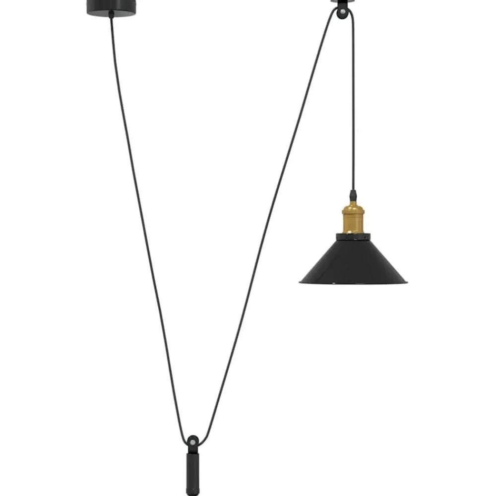 vidaXL Lampe suspendue réglable hauteur E27 Ø22 cm métal