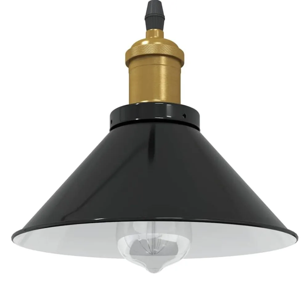 vidaXL Lampe suspendue réglable hauteur E27 Ø22 cm métal