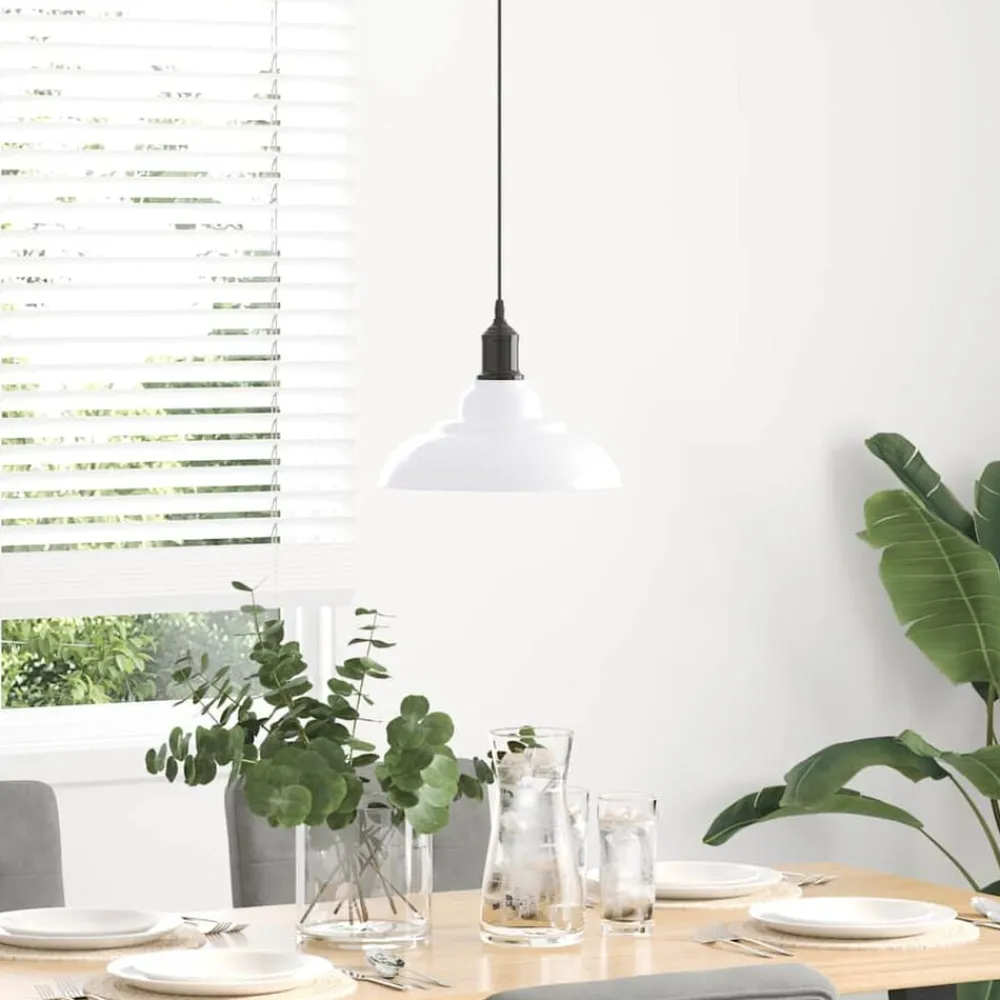 vidaXL Lampe suspendue réglable hauteur E27 Ø31cm métal