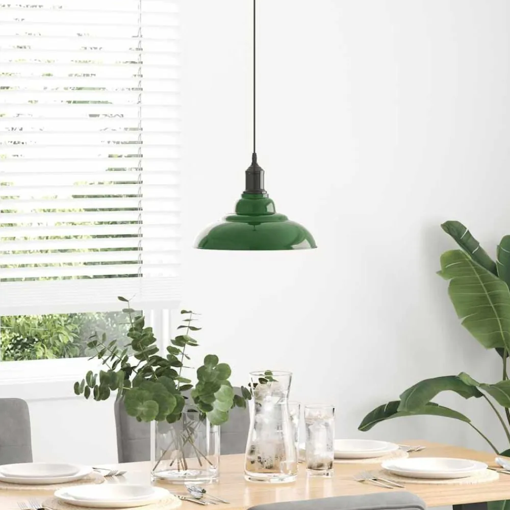 vidaXL Lampe suspendue réglable hauteur E27 Ø 31cm métal