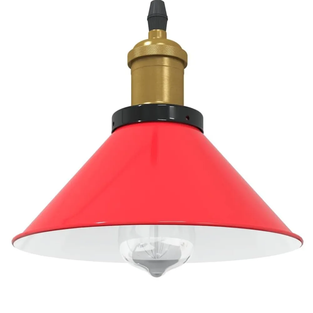 vidaXL Lampe suspendue réglable hauteur E27 Ø22cm métal