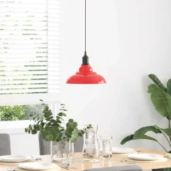 vidaXL Lampe suspendue réglable hauteur E27 Ø31cm métal