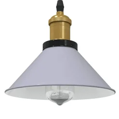 Luminaires-vidaXL Lampe suspendue réglable hauteur E27 Ø 22cm métal Gris brillant