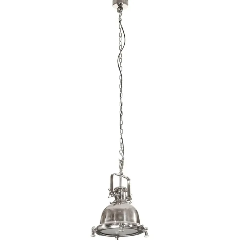 Luminaires-vidaXL Lampe suspendue 29x29x153 cm aluminium Argent