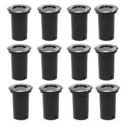 vidaXL Lampes au sol d'extérieur 12 pcs rond