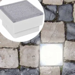 vidaXL Lampes enterrées à LED 2 pcs 100x100x68 mm